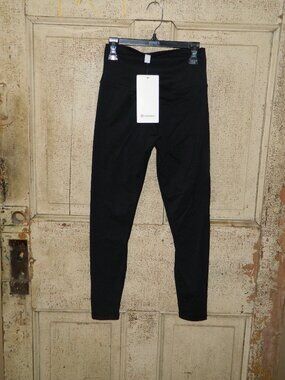 Lululemon Athletia Yoga Leggings Sz S Black (A-30)